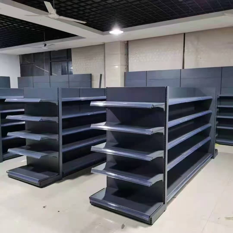 Supermarket shelves