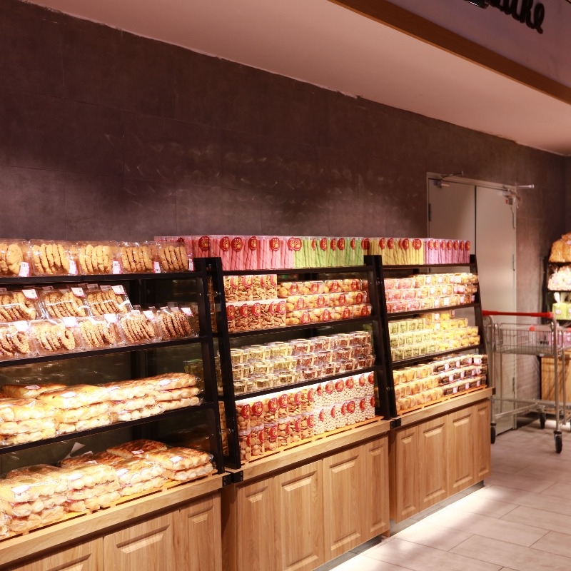 Single-sided wall-mounted bread rack