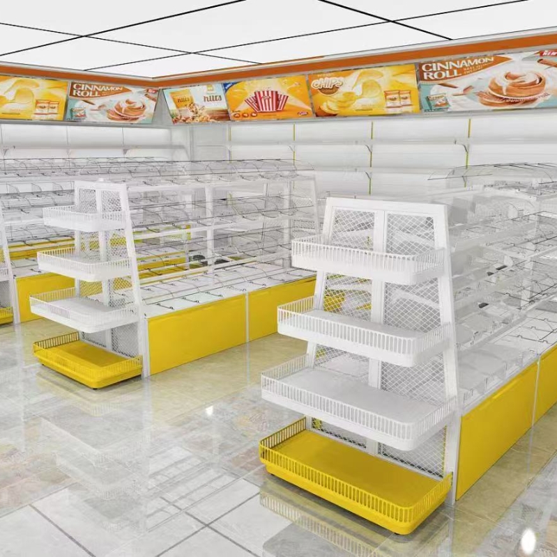 Single-sided bread display rack (bulk snack rack)