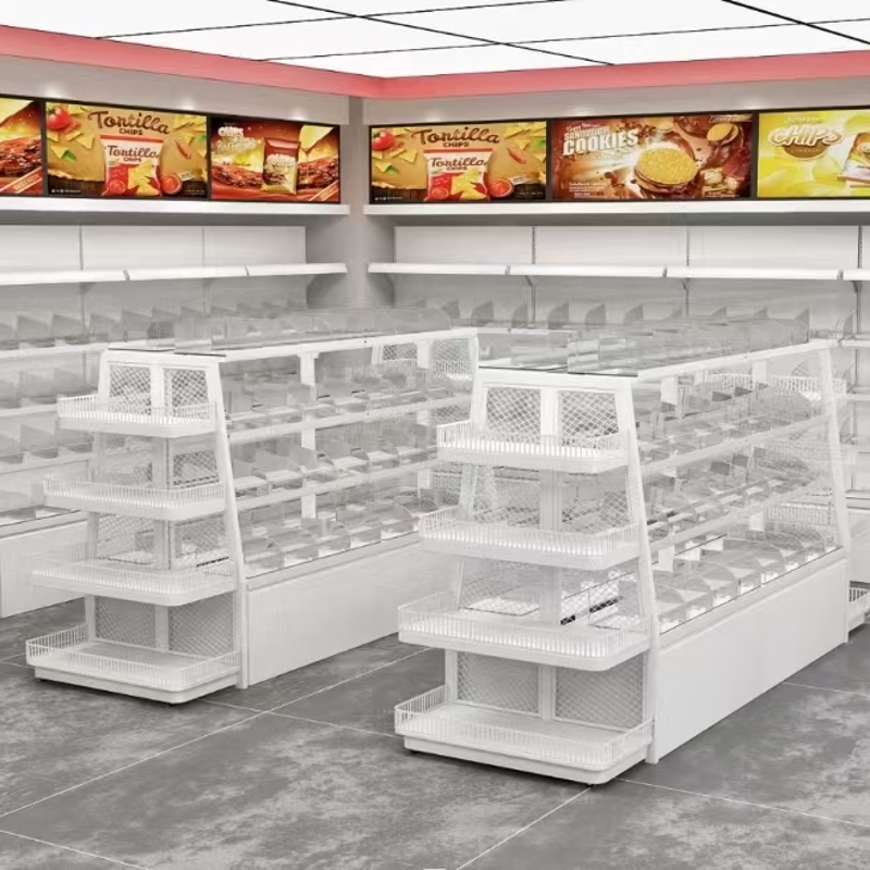 Single-sided bread display rack (bulk snack rack)