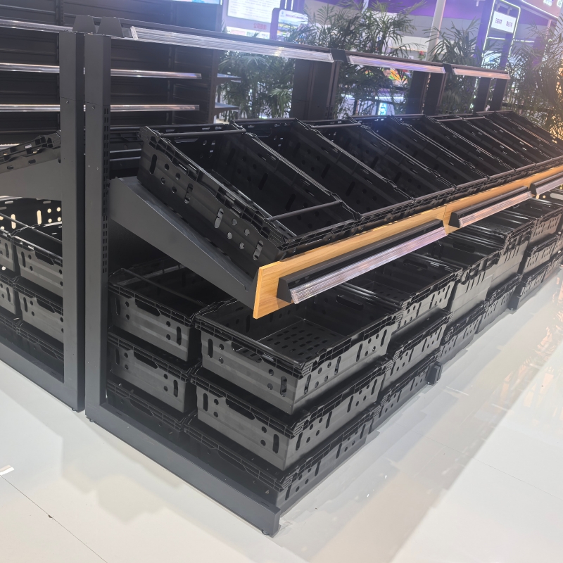 Multi-tier fruit and vegetable rack