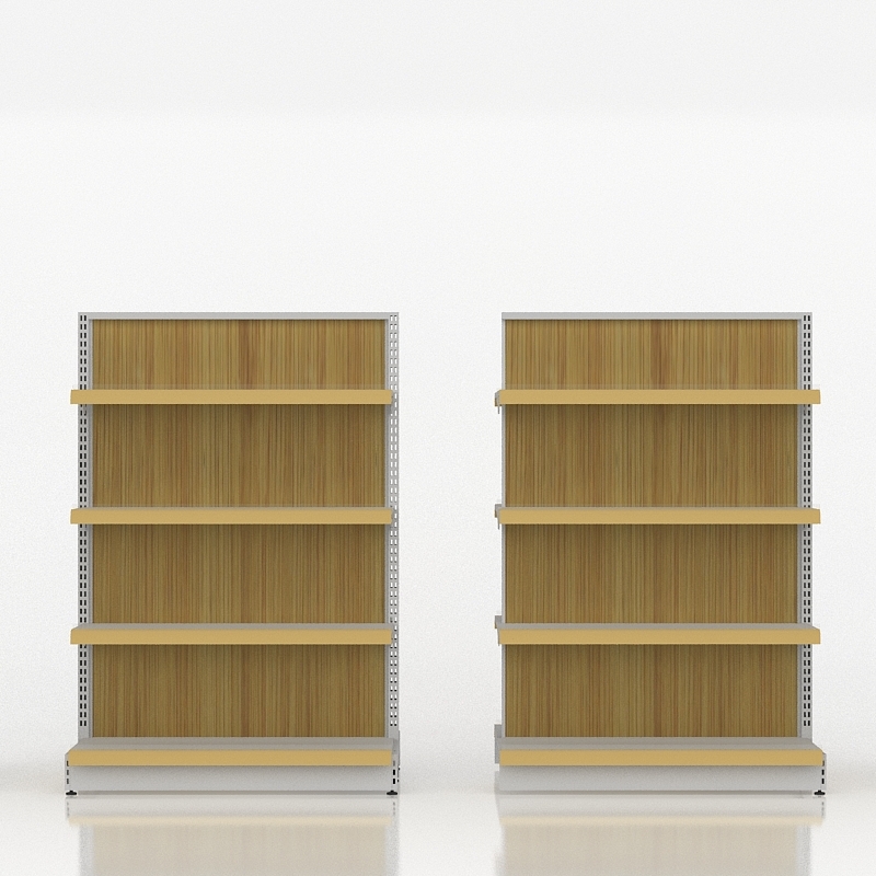 Retail Display Rack / Convenience Store Shelving / Double-Sided Wire-Back Shelving