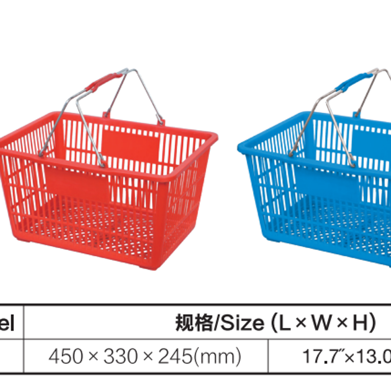 Cesta de compras portátil de metal