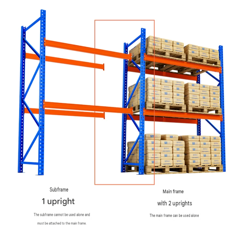 Teardrop pallet racking