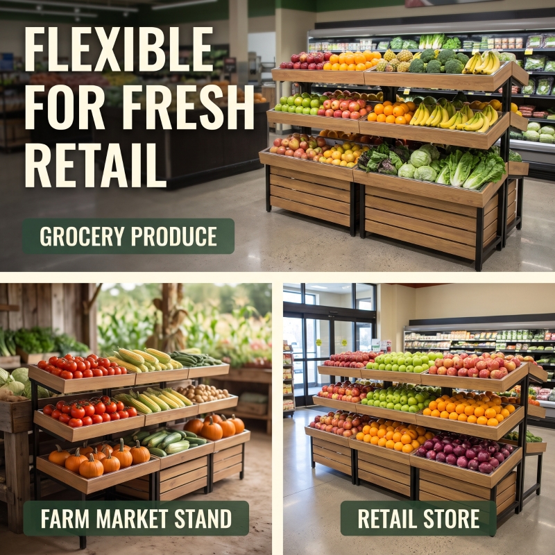 Fruit and Vegetable Display Stand (3-Tier)
